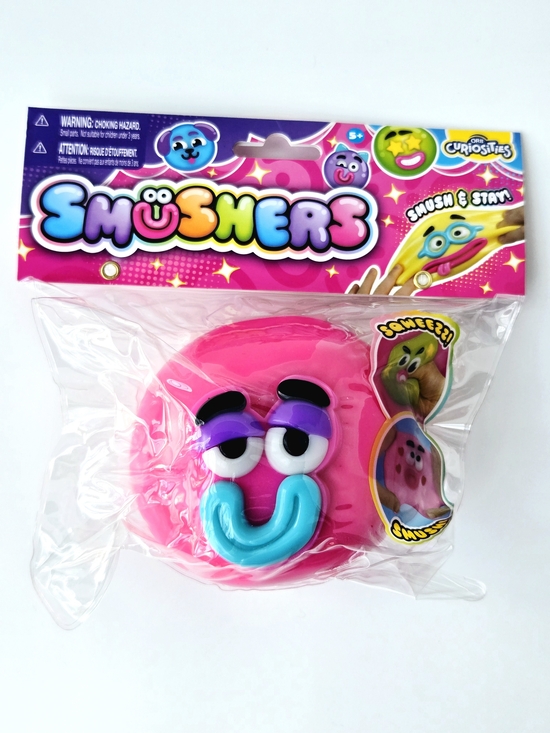 ORB Curiosities Other - ORB Curiosities Smushers Pink Squishy Toy Face Swap Sensory Fidget NIB